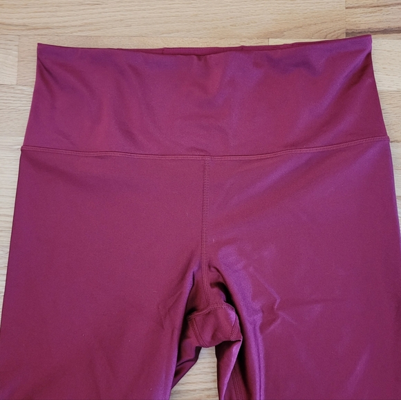 ATHLETA ELATION SHINE TIGHTS HIGH RISE LEGGINGS RED LARGE - Picture 5 of 16